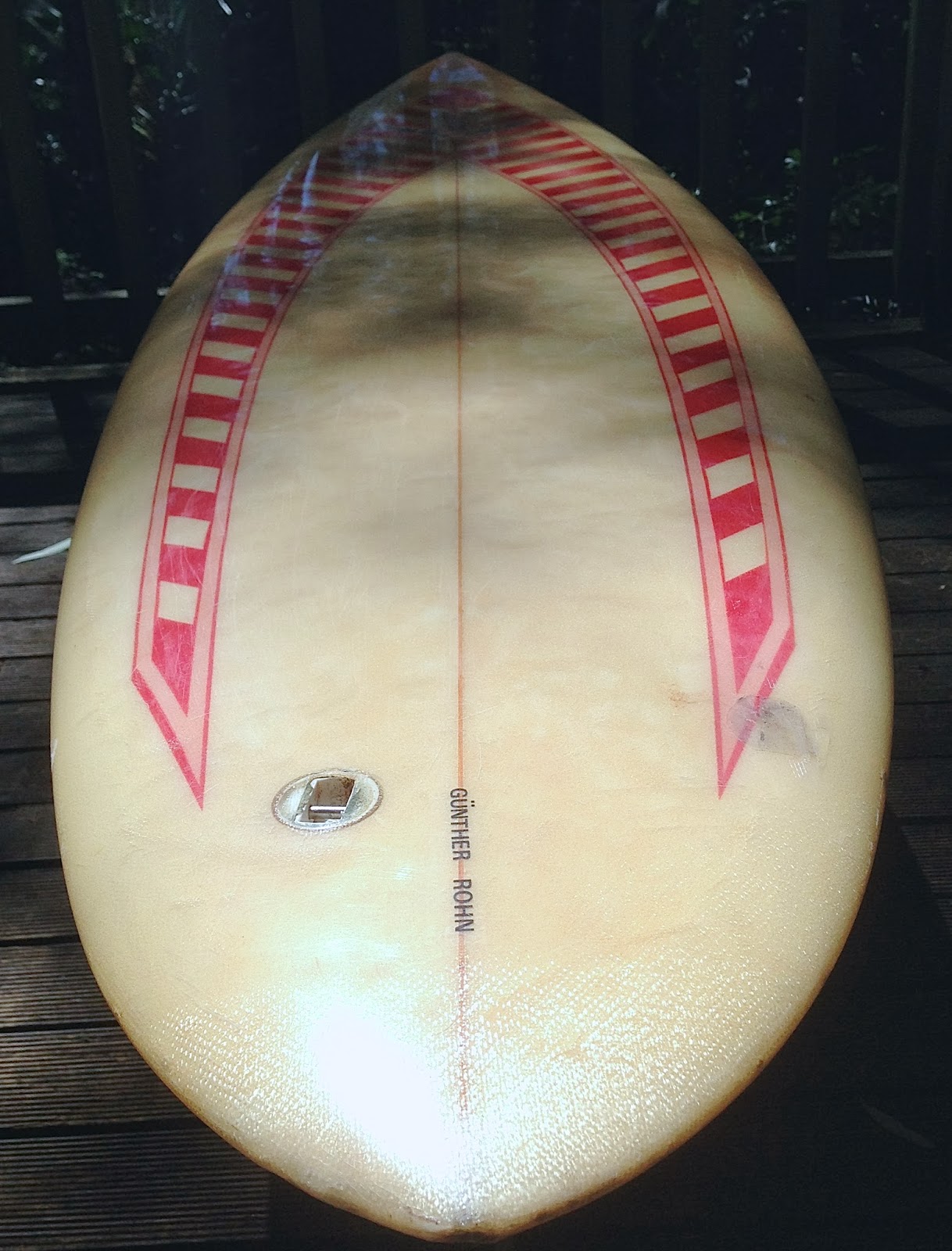 "PINTAIL FLYER" SURFBOARD DECAL STICKER 1970's RETRO SINGLE FIN SURFING SURF