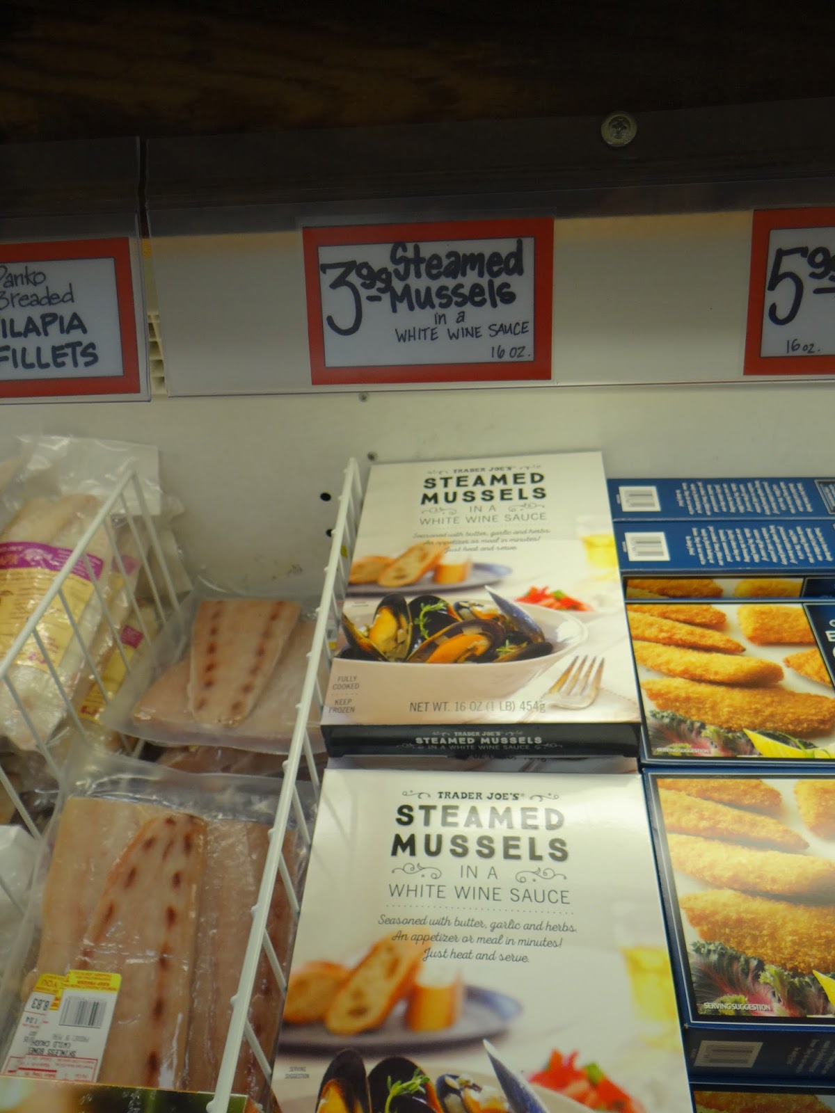 Trader Joe's 365 Day 238 Steamed Mussels in White Wine Sauce