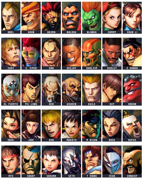 Street Fighter IV Characters