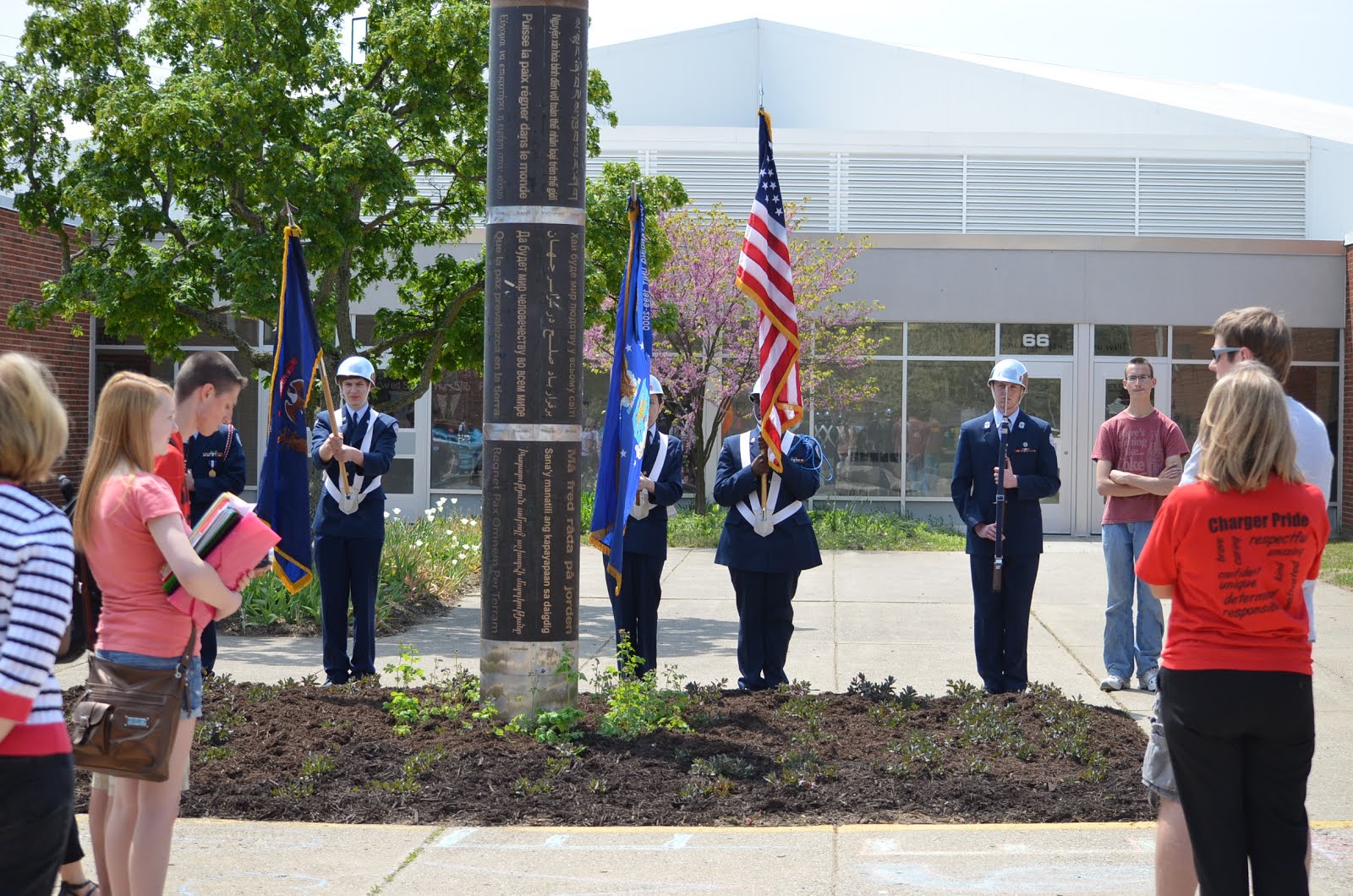 Reflecting around the Peace Pole