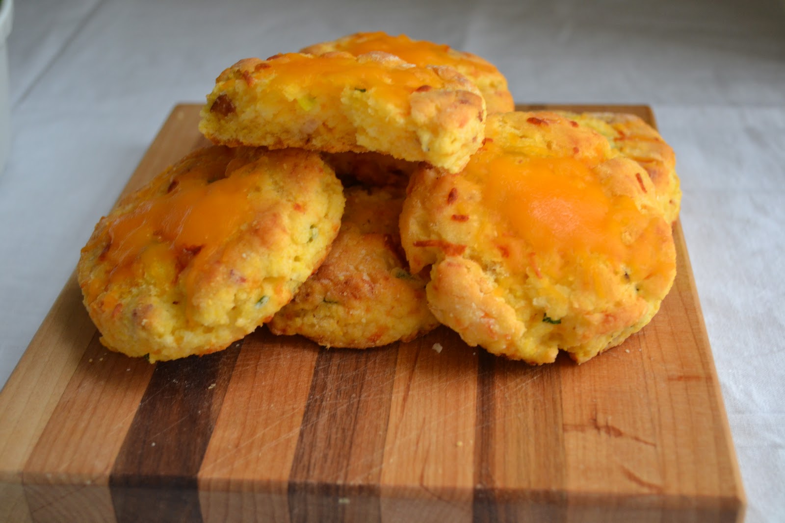Gluten Free Gypsy Bacon, Cheddar and Scallion Cornbread Biscuits