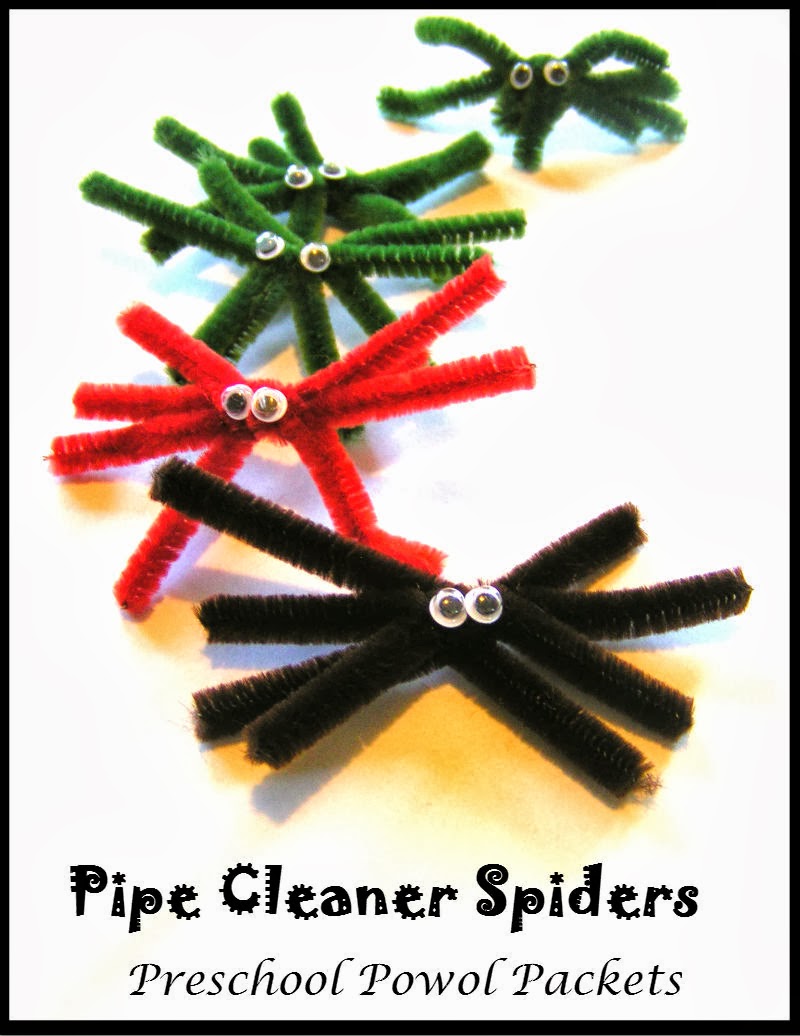 Pipe Cleaner Spider Preschool Craft Preschool Powol Packets