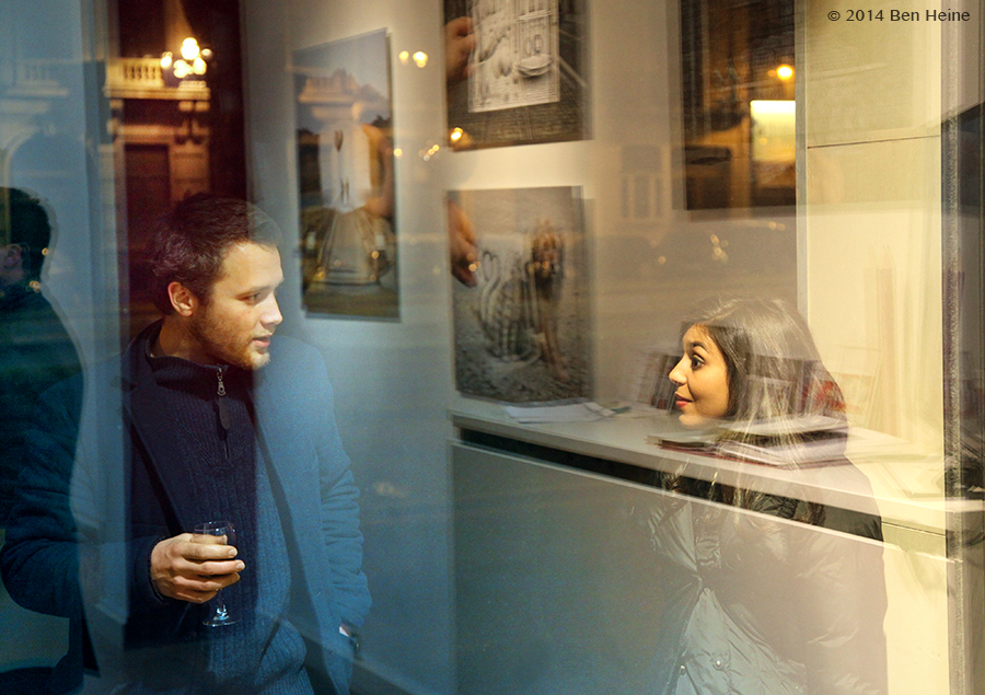 Romain Verwilghen and Najwa Borro - Ben Heine Exhibition at DCA Gallery - Belgium - 2014
