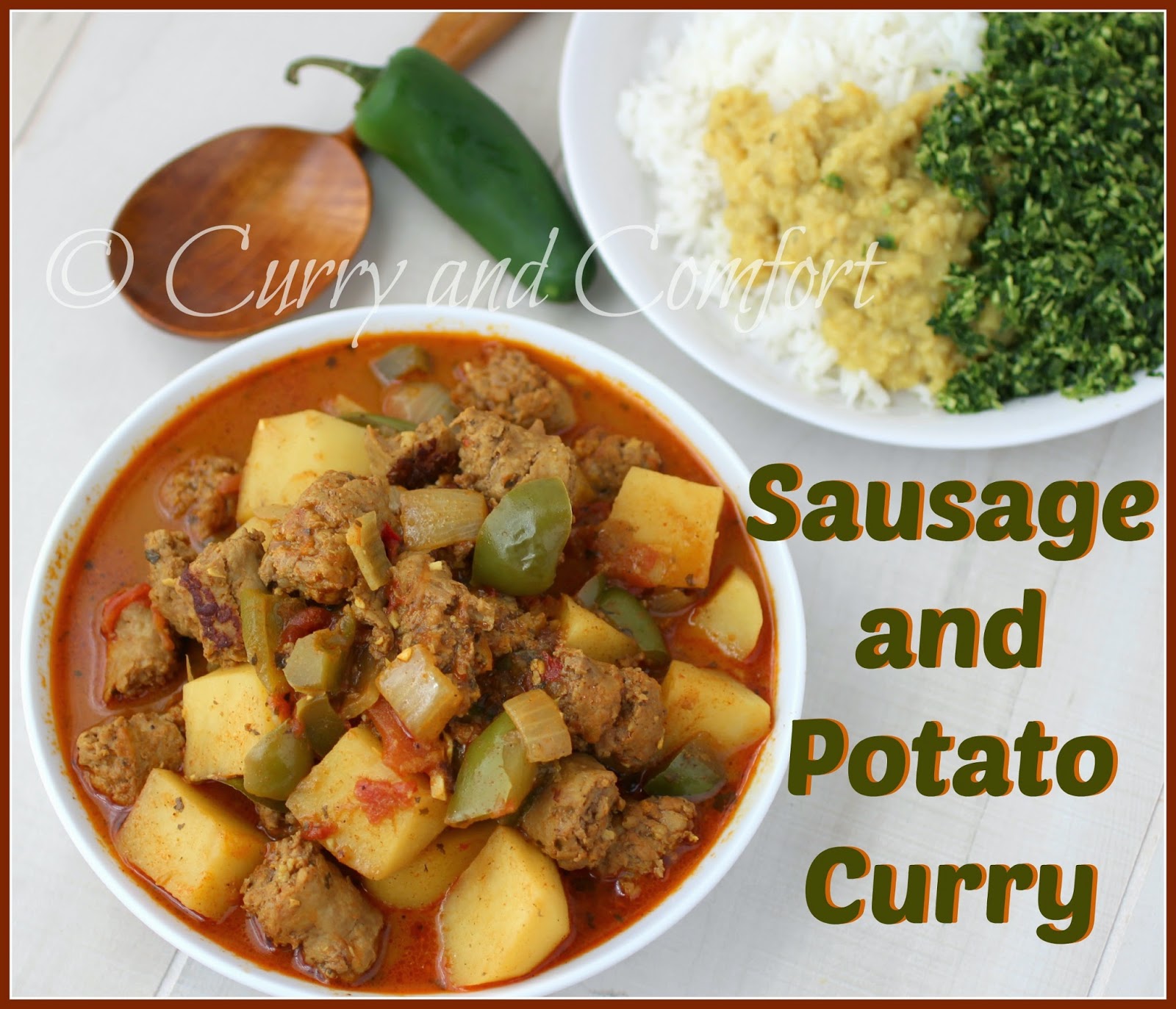 Kitchen Simmer Spicy Sausage and Potato Curry