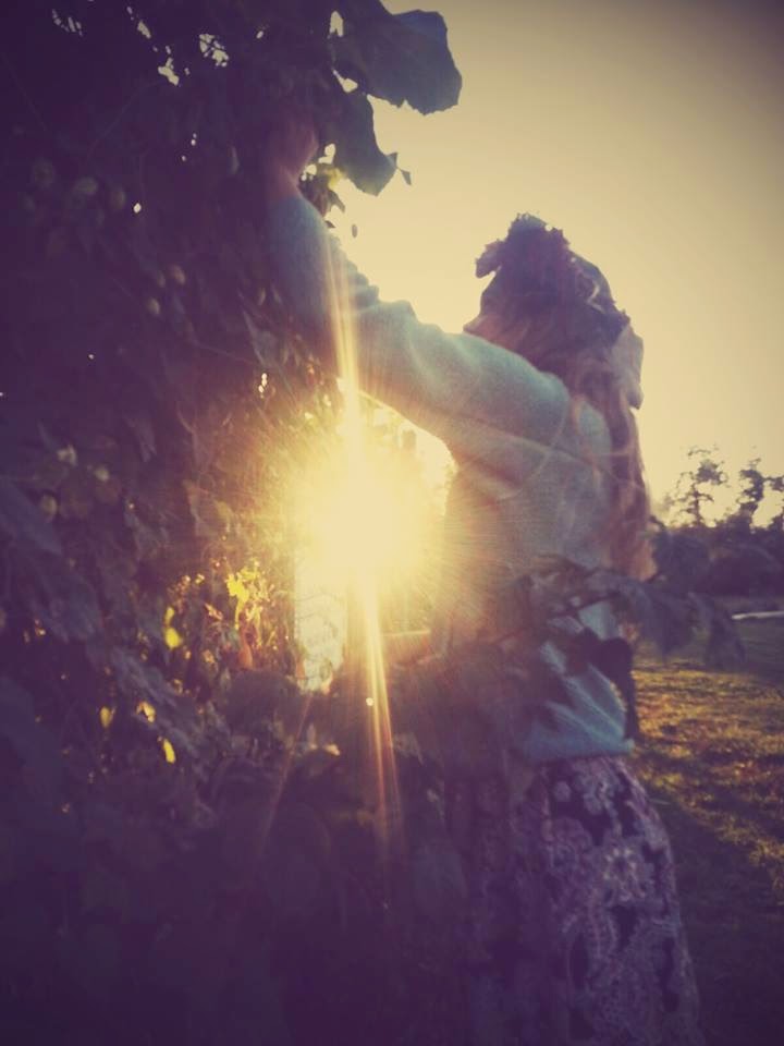 The lovely McKayla picking hops at Oxbow farms