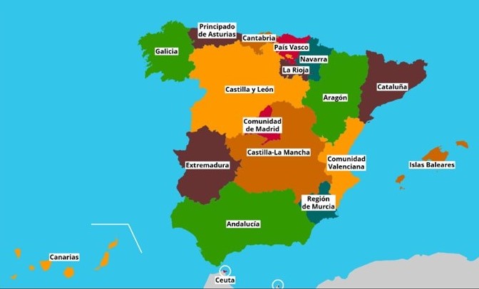 MAPA POLÍTICO DE ESPAÑA