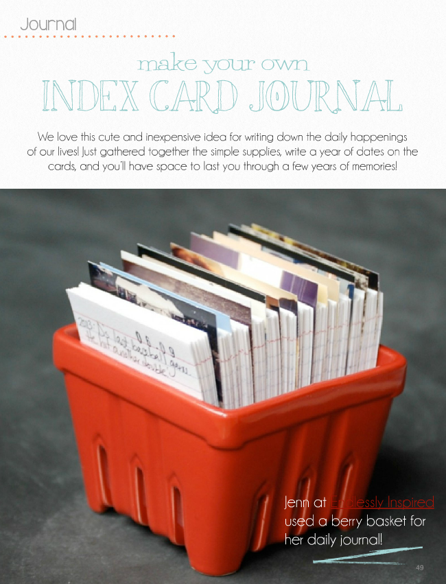 Stand & Shine Magazine Index Card Journal