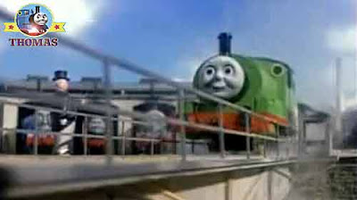 Island of Sodor railway lines new passenger coachers steam tank engine called Percy the train engine