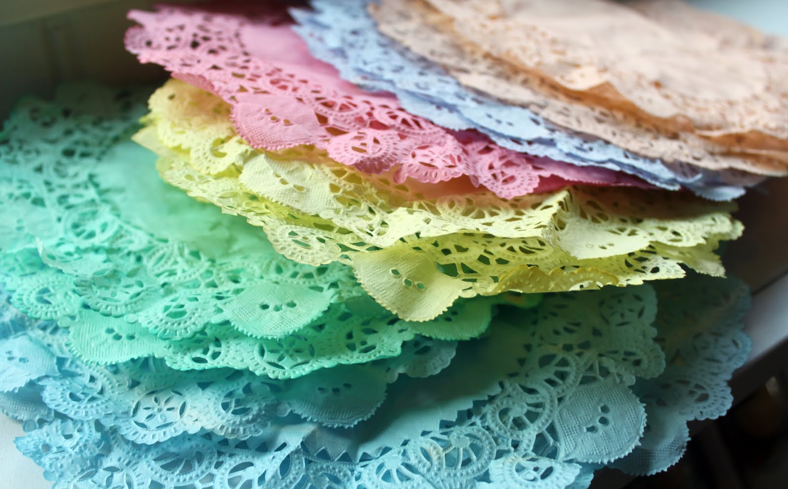 Moore Minutes Eggdye Paper Doily Garland