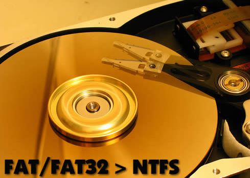 FAT to NTFS Partition