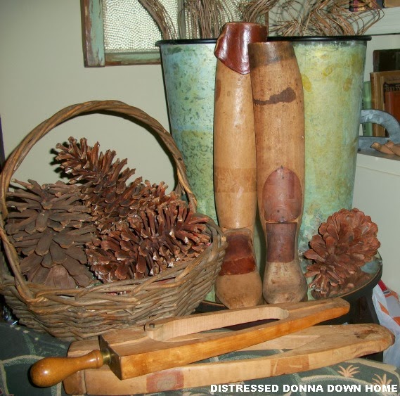 Distressed Donna Down Home Buckets and Boot Stretchers