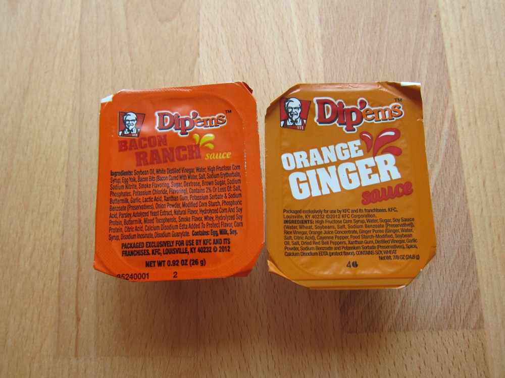 kfc dipping sauce flavors