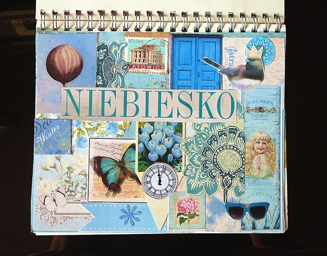 art journal monochromatycznie