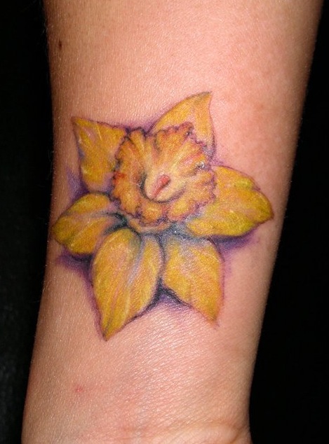Tattoo Color Flower on Wrist Posted by Jessica Brennan