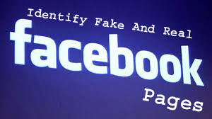Identify real and fake facebook pages