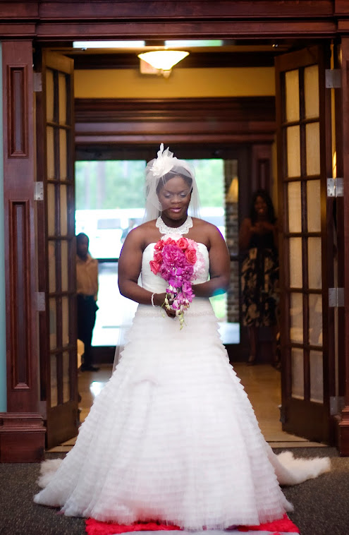 Kristyen looked amazing walking down the aisle!