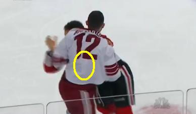 fighting strap hockey