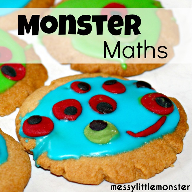Monster Biscuits Maths Game Messy Little Monster