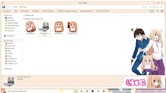 Theme Windows 8.1 and 10 Himouto Umaru-chan By Bashkara