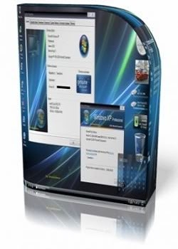 Windows XP PRO SP3 VistaVG Black Blue Ultimate Style