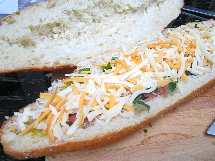 Stuffed Prosciutto & Herb Bread