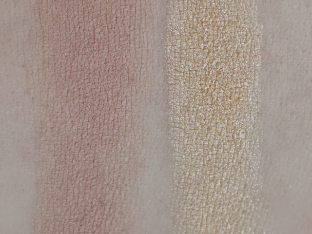 Too Faced Semi-Sweet Chocolate Bar Palette Swatches (From left):Nougat, Butter Pecan