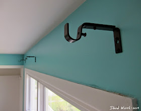 how to hang a curtain rod, curtain rod, wall hangers, metal