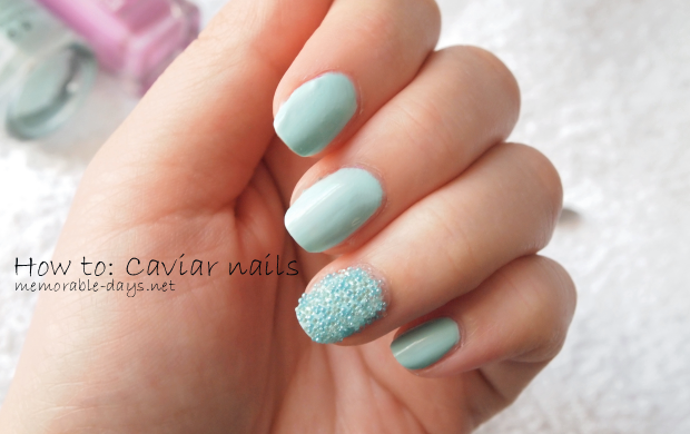 Caviar Nails can be simply created with just a few inexpensive materials