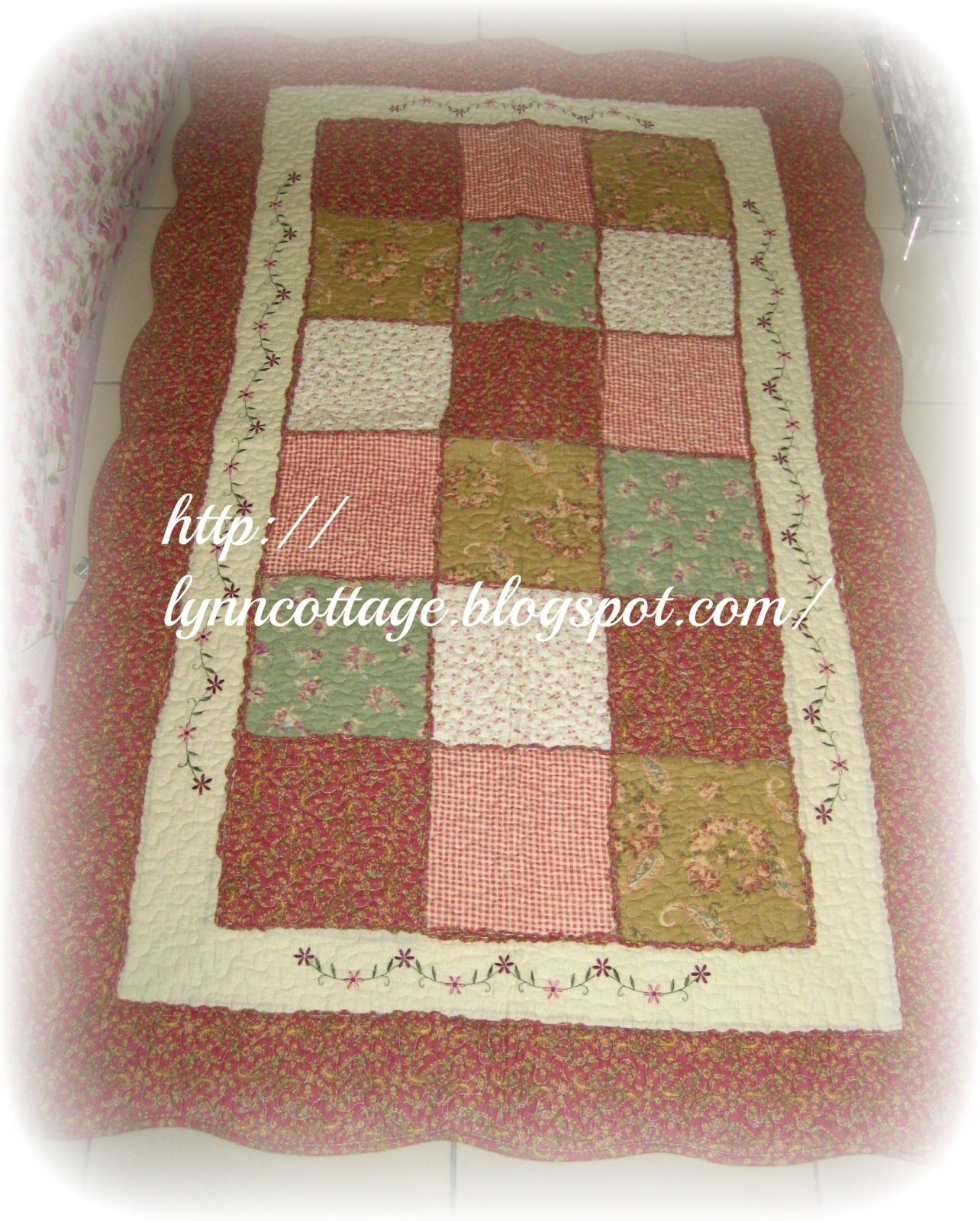 lynn's cottage PATCHWORK QUILT CARPET/FLOORMAT...........