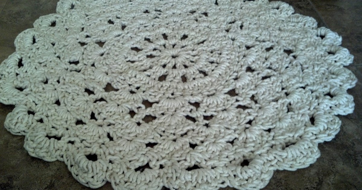 Flowers Creations Crochet Doily Rug Tutorial