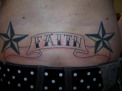 Nautical Stars Faith Tattoo Design
