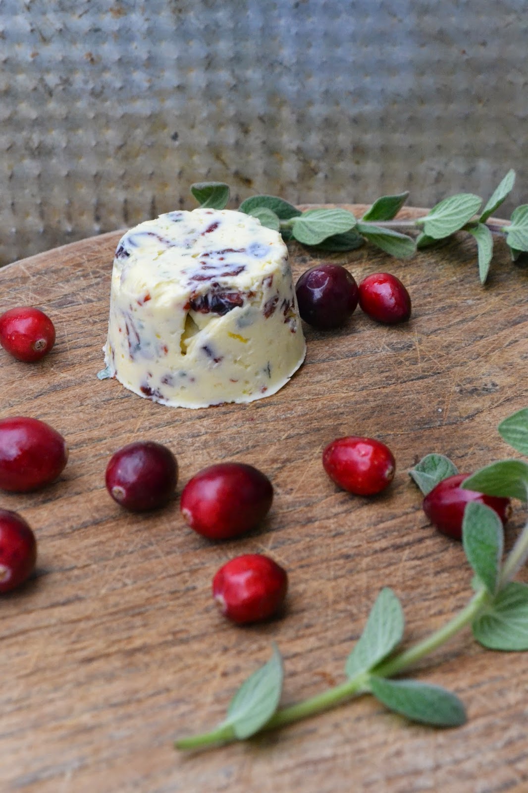 Savoury Wednesday OreganoCranberry Butter The Recipe Suitcase
