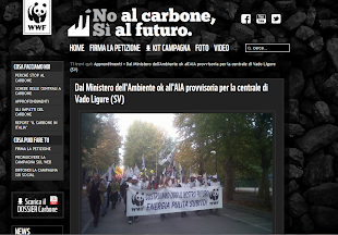 WWF  STOP CARBONE . NO AL  CARBONE , SI' AL FUTURO.