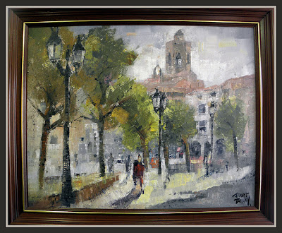 BELLPUIG-LLEIDA-LERIDA-PREMIOS-PINTURA-AYUNTAMIENTO-AJUNTAMENT-CUADROS-PINTOR-ERNEST DESCALS-