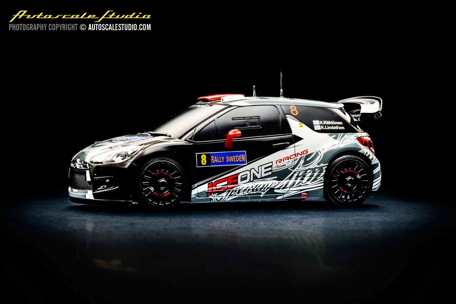 Motorama Rally Action Speed Citroen ds3 WRC 13pc Track Diecast Fahrzeug