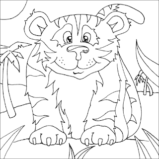 tiger coloring pages, kids coloring pages