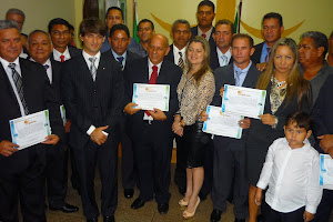 Prefeito de Tartarugalzinho e Vereadores recebendo seus diplomas