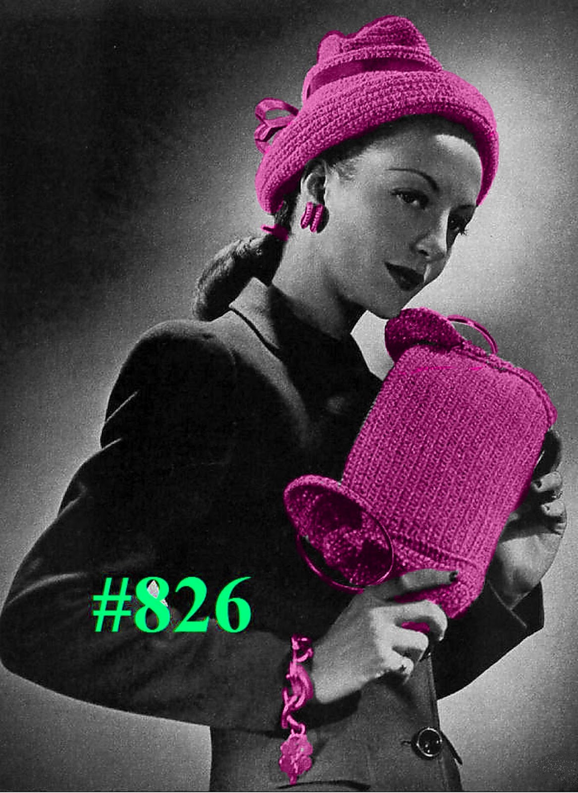 Miss Julia's Patterns Hat & Bag Sets to Crochet & Free Pattern