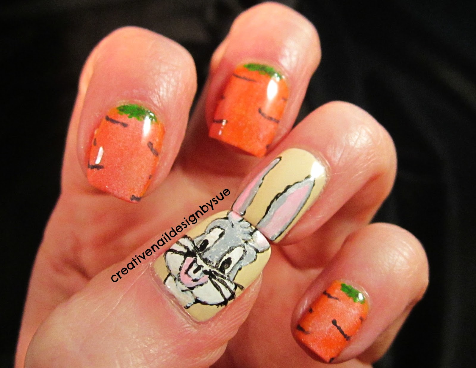 Creative Nail Design by Sue Digital Dozen Does Anima WeekBugs Bunny