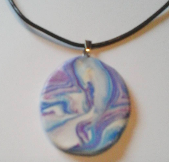 Pendant Created Using the Mokume Gane Technique