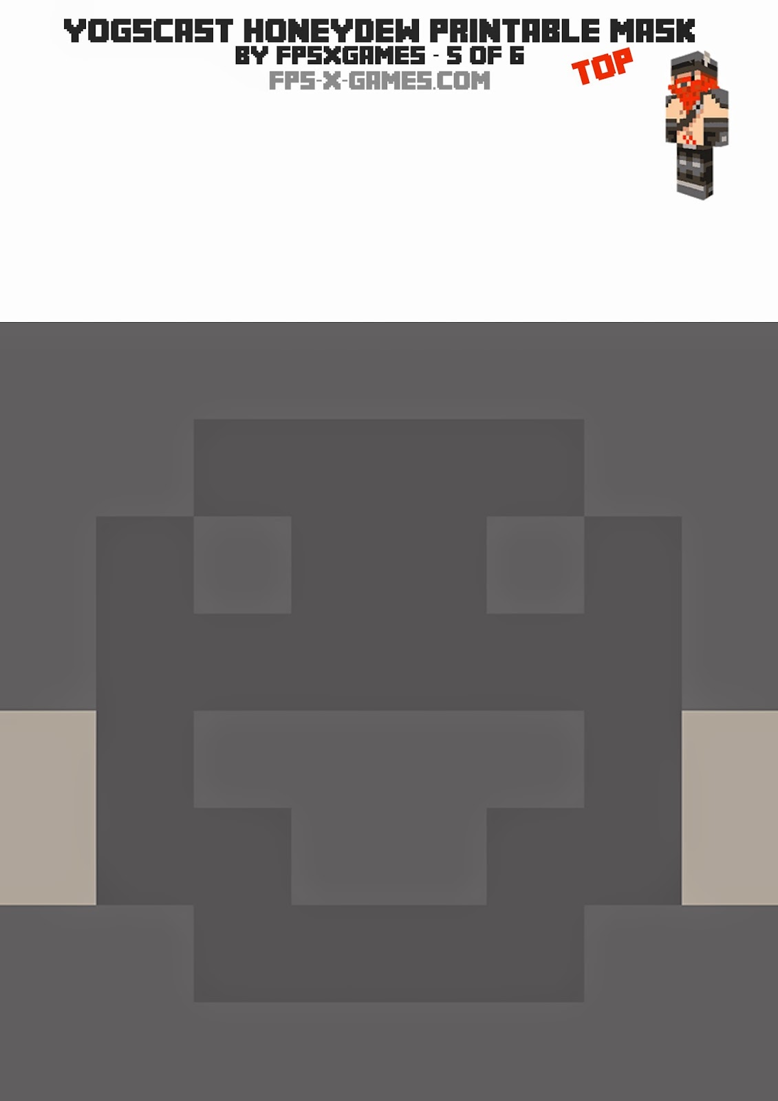 FPSXGames Honeydew mask template FPSXGames Honeydew mask template