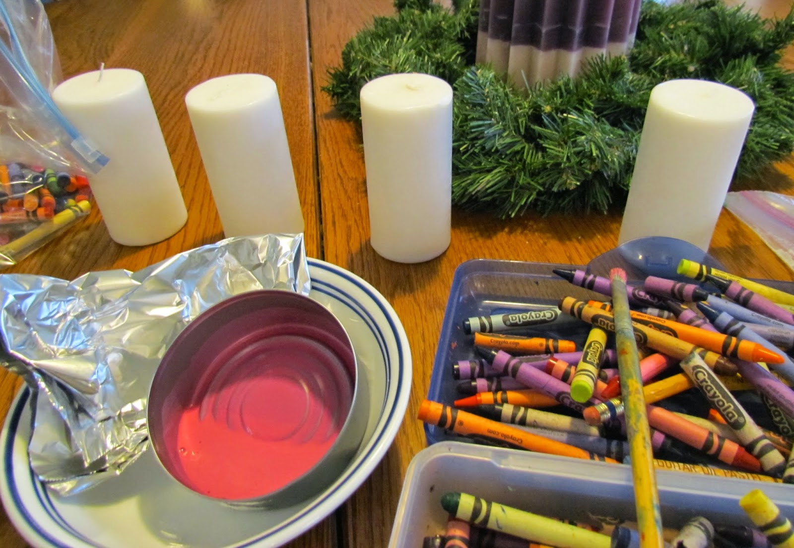 A Graceful Life DIY Sturdy Advent Candle Wreath