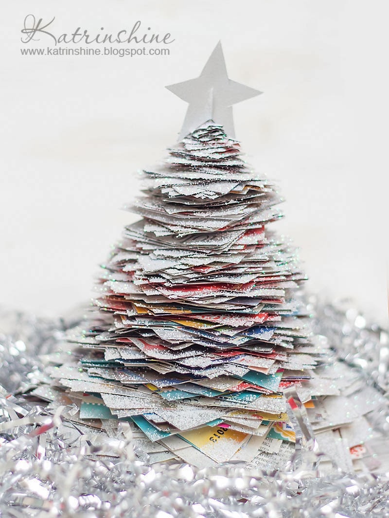 Katrinshine Recycled paper Christmas tree DIY