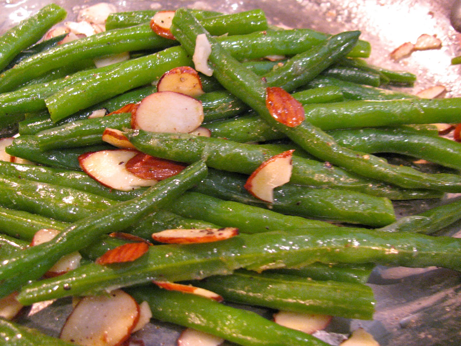Rita's Recipes Green Beans Almondine