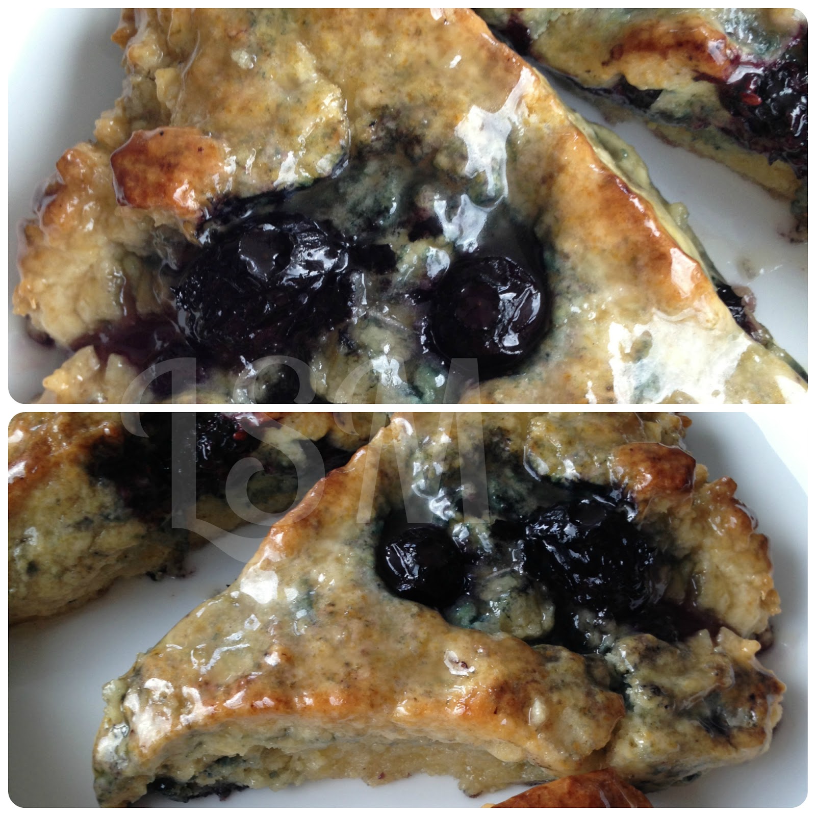 Life's Simple Measures BlackberryBlueberry Scones with HoneyButter Glaze