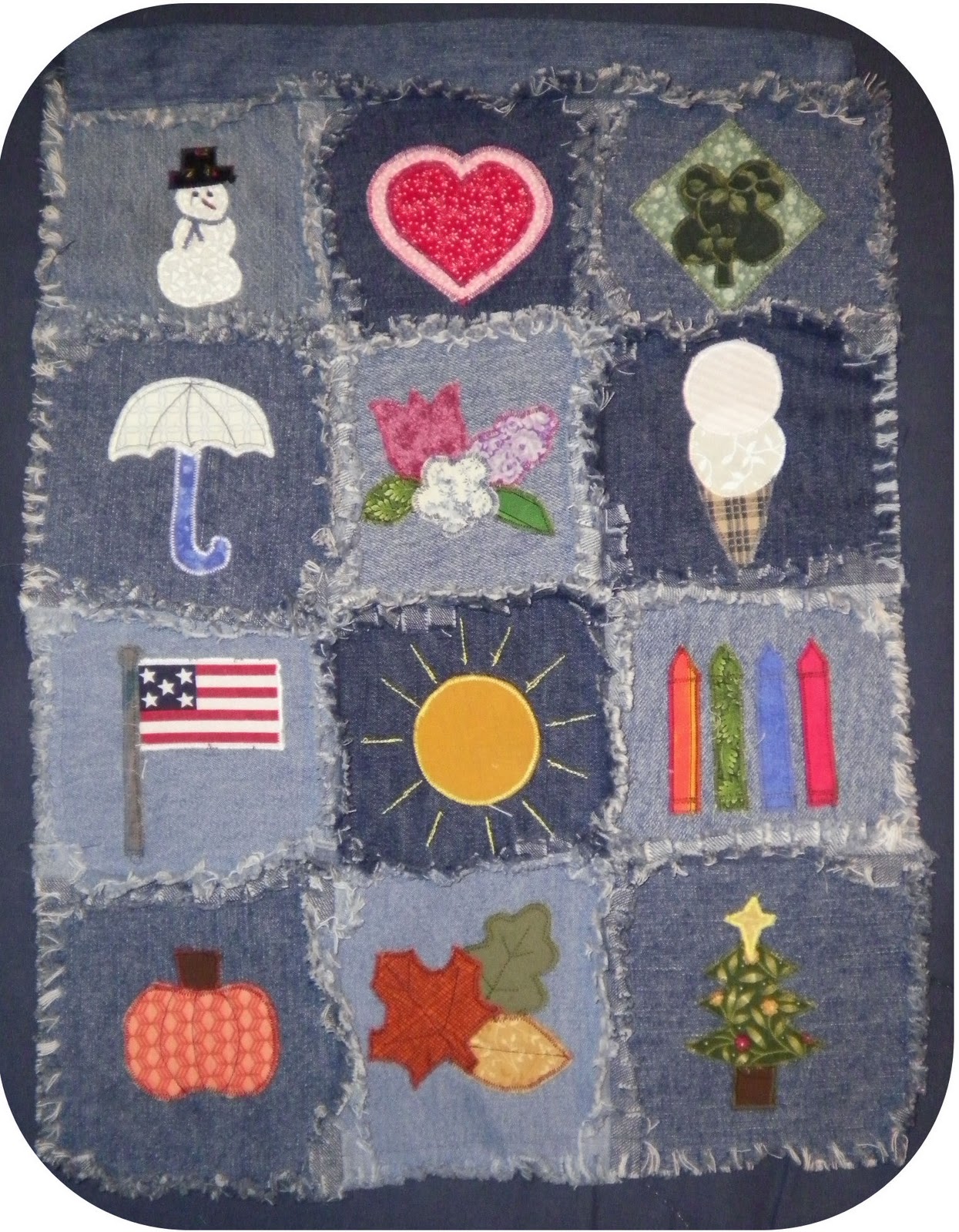 Denim Patchwork Quilt