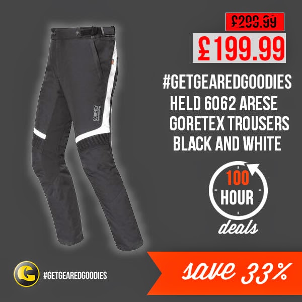 #GetGearedGoodies - Save on the Held Goretex Arese trousers - www.GetGeared.co.uk