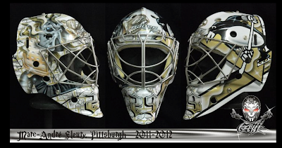 LOOK: New retro red mask for Marc-Andre Fleury revealed