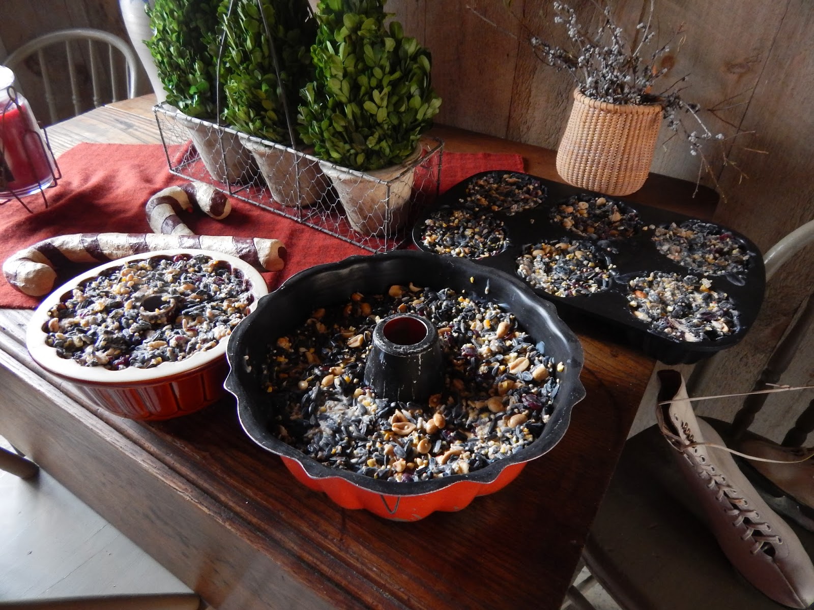 The Country Nest Homemade suet feeders