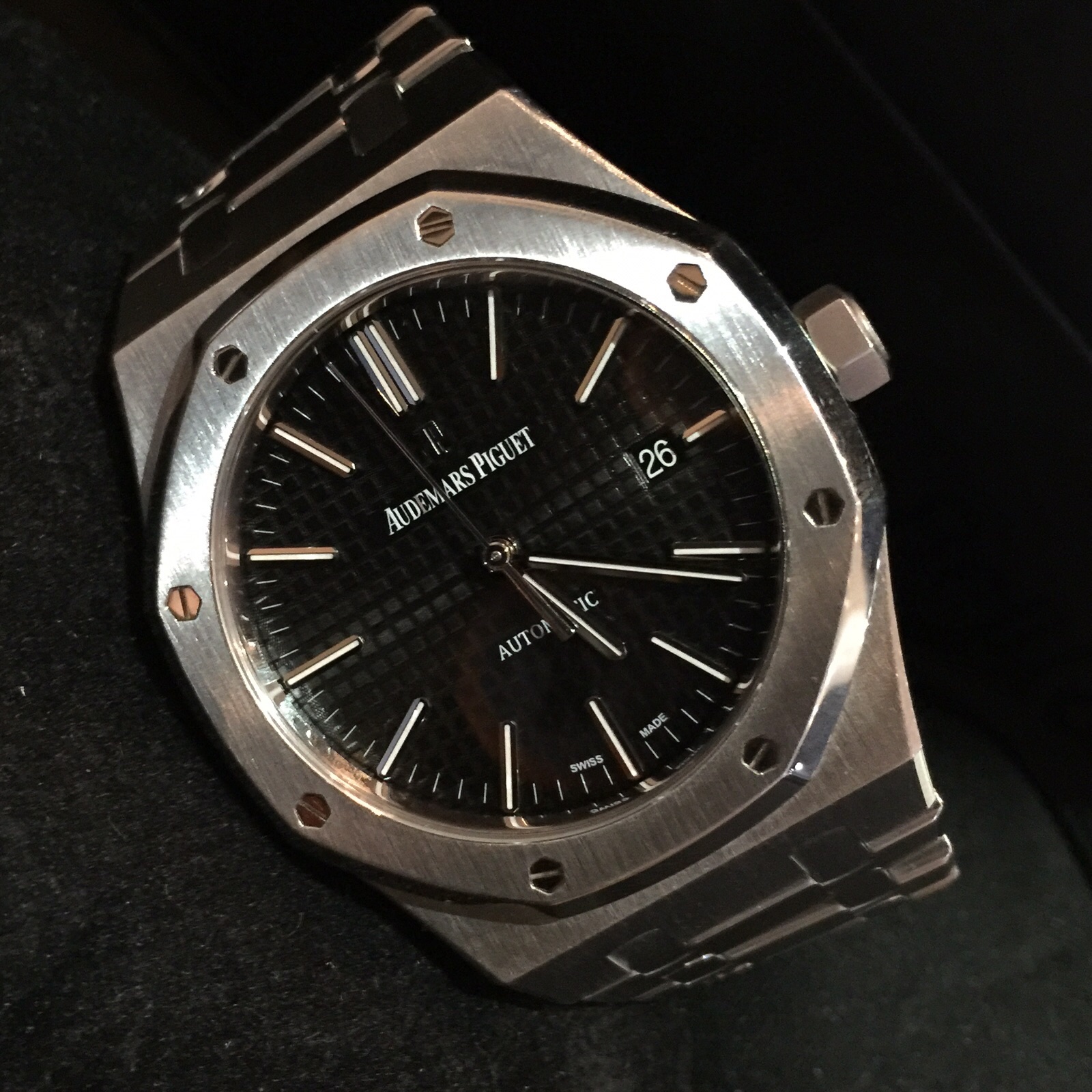 Watch Temptation Jual Beli Jam Tangan Second Arloji Mewah Bekas Original Sold Preowned Audemars Piguet Royal Oak Black Dial